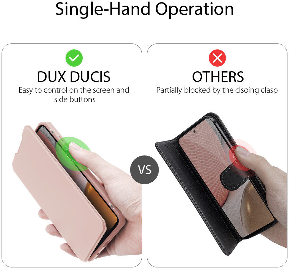 Dux Ducis Skin X Series Samsung Galaxy A72 Hoesje Book Case Roze afbeelding 8