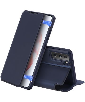 Dux Ducis Skin X Series Samsung Galaxy S21 Hoesje Book Case Blauw Hoesjes
