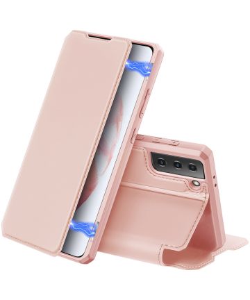 Dux Ducis Skin X Series Samsung Galaxy S21 Hoesje Book Case Roze Hoesjes