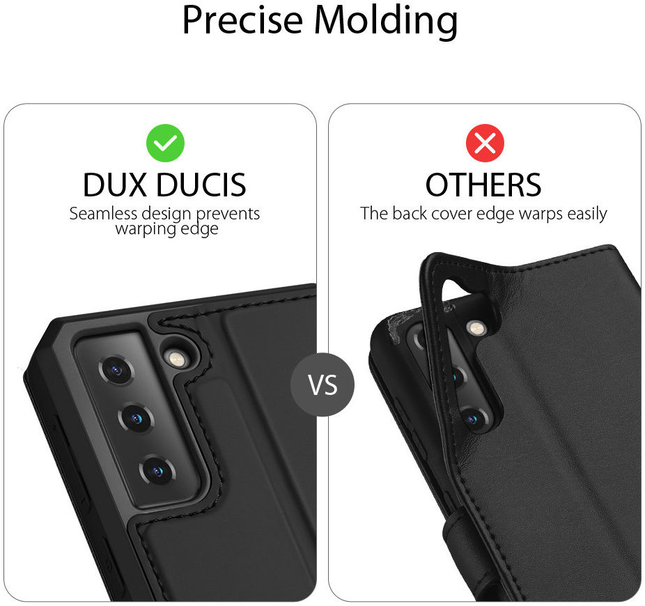Dux Ducis Skin X Series Samsung Galaxy S21 Plus Hoesje Book Case Zwart afbeelding 10