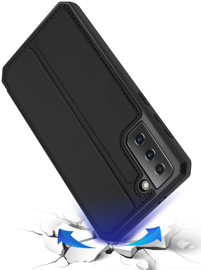 Dux Ducis Skin X Series Samsung Galaxy S21 Plus Hoesje Book Case Zwart afbeelding 2