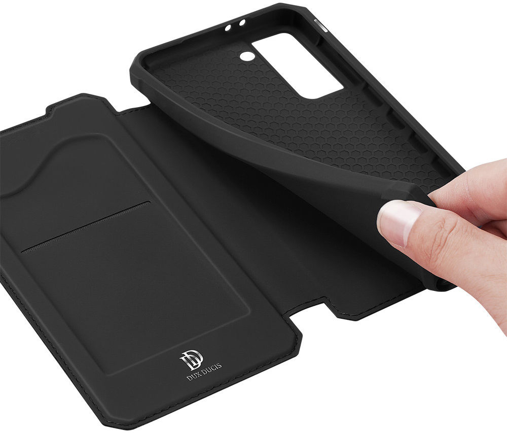 Dux Ducis Skin X Series Samsung Galaxy S21 Plus Hoesje Book Case Zwart afbeelding 3