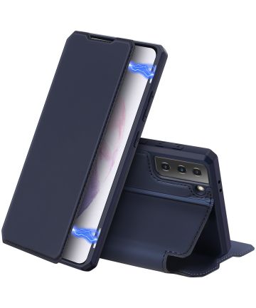 Dux Ducis Skin X Series Samsung Galaxy S21 Plus Hoesje Book Case Blauw Hoesjes