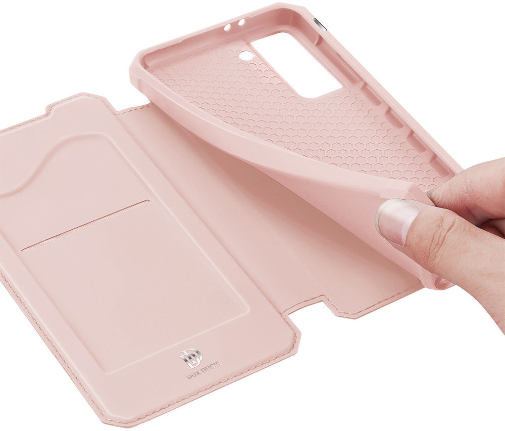 Dux Ducis Skin X Series Samsung Galaxy S21 Plus Hoesje Book Case Roze afbeelding 3