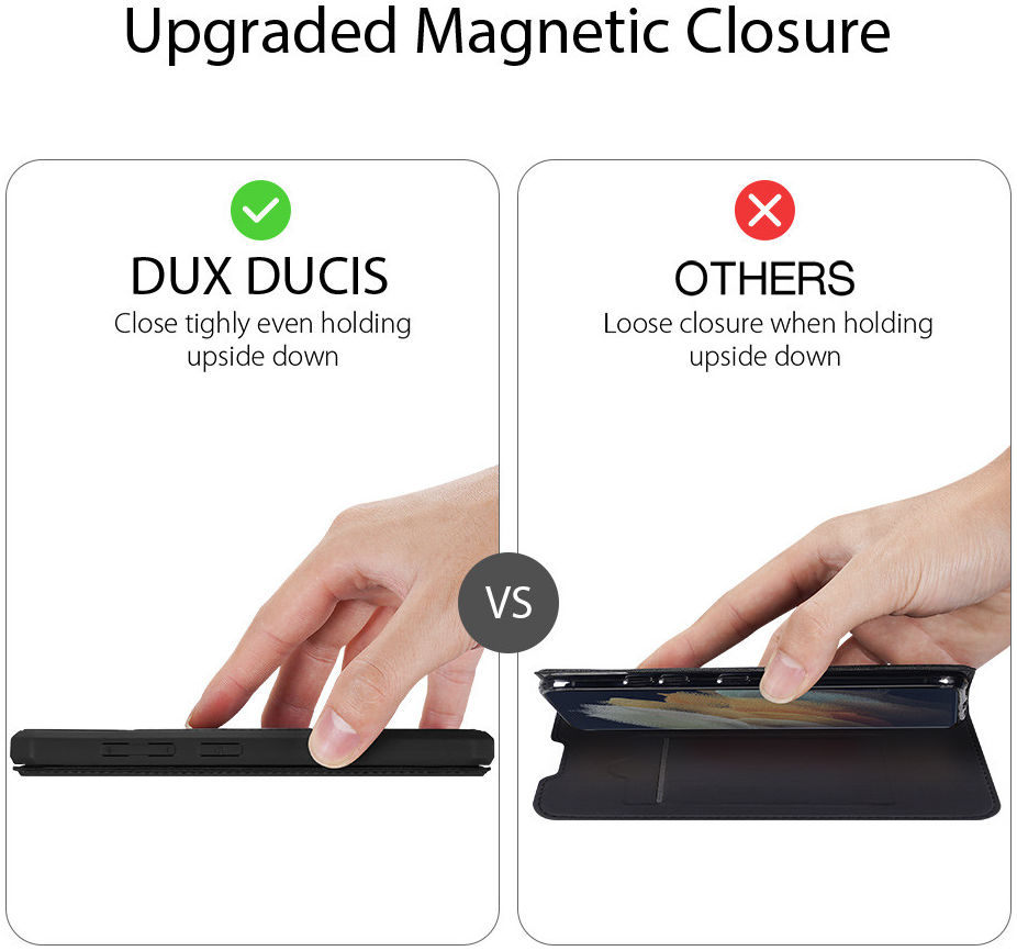 Dux Ducis Skin X Series Samsung Galaxy S21 Ultra Hoesje Zwart afbeelding 10