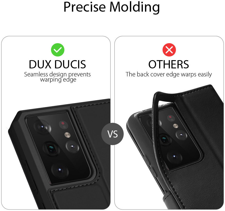Dux Ducis Skin X Series Samsung Galaxy S21 Ultra Hoesje Zwart afbeelding 9