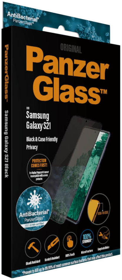 PanzerGlass Samsung Galaxy S21 Screen Protector Privacy Glass Zwart afbeelding 4