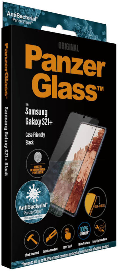 PanzerGlass Samsung Galaxy S21 Plus Screenprotector Antibacterieel afbeelding 5