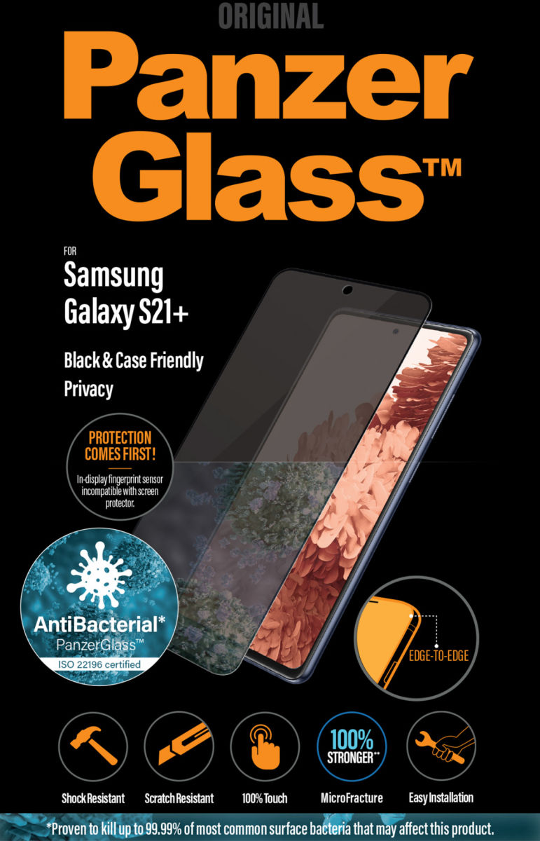 PanzerGlass Samsung Galaxy S21 Plus Screen Protector Privacy Glass afbeelding 1