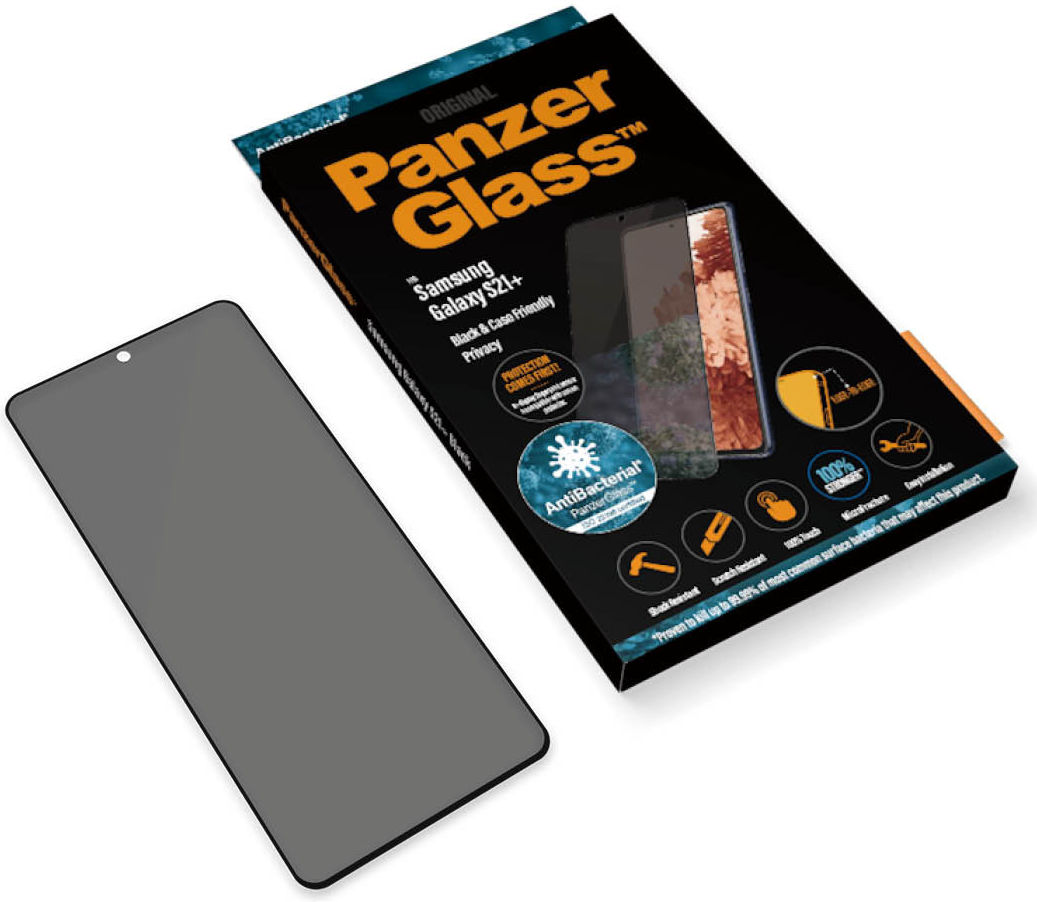 PanzerGlass Samsung Galaxy S21 Plus Screen Protector Privacy Glass afbeelding 3