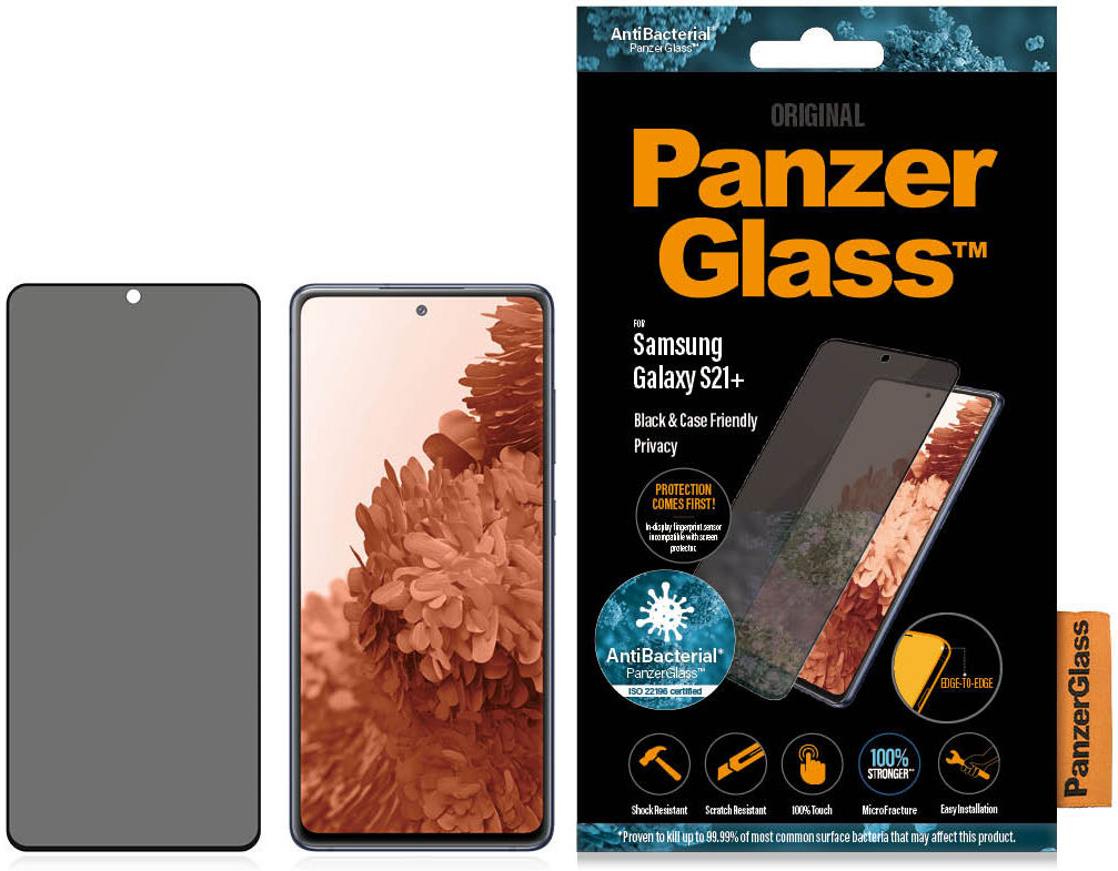 PanzerGlass Samsung Galaxy S21 Plus Screen Protector Privacy Glass afbeelding 7