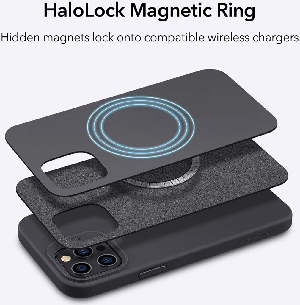 ESR Cloud Apple iPhone 12 Pro Max Hoesje voor MagSafe / HaloLock Zwart afbeelding 5