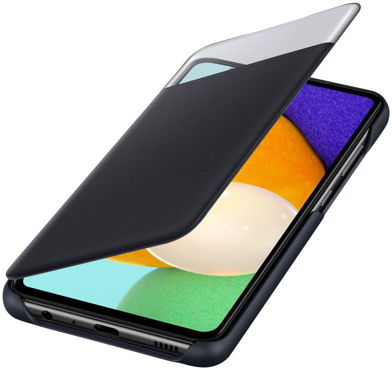 redden Brutaal Gedeeltelijk Origineel Samsung Galaxy A52 / A52S Hoesje S-View Wallet Cover Zwart |  GSMpunt.nl