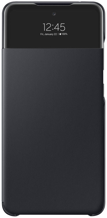 Origineel Samsung Galaxy A52 / A52S Hoesje S-View Wallet Cover Zwart afbeelding 3