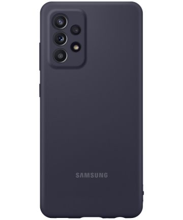 Origineel Samsung Galaxy A52 / A52S Hoesje Silicone Cover Zwart Hoesjes
