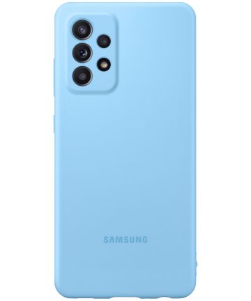 Origineel Samsung Galaxy A52 / A52S Hoesje Silicone Cover Blauw Hoesjes