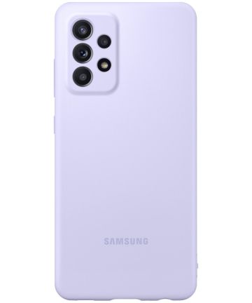 Origineel Samsung Galaxy A52 / A52S Hoesje Silicone Cover Violet Hoesjes