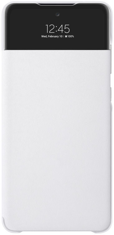 Origineel Samsung Galaxy A72 Hoesje S-View Wallet Cover Wit afbeelding 2