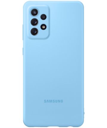 Origineel Samsung Galaxy A72 Hoesje Silicone Cover Blauw | Gsmpunt.Nl