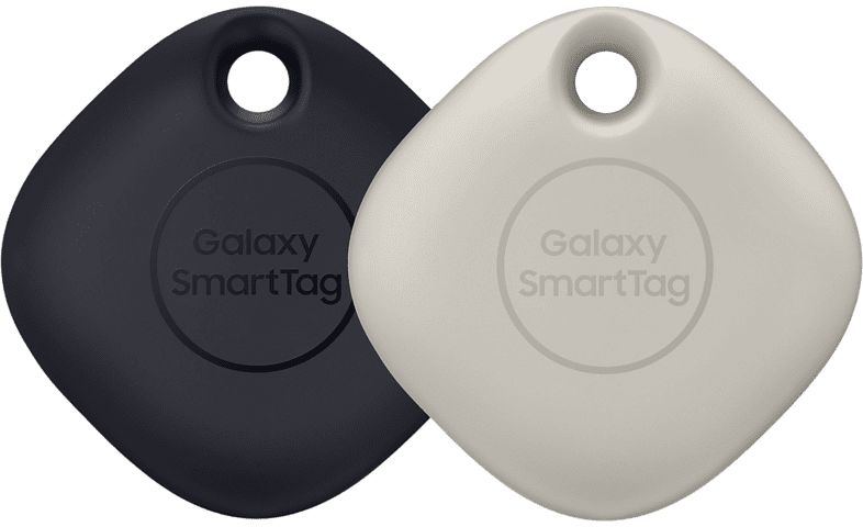 Origineel Samsung Galaxy SmartTag Bluetooth Tracker 2-Pack Zwart/Beige afbeelding 1