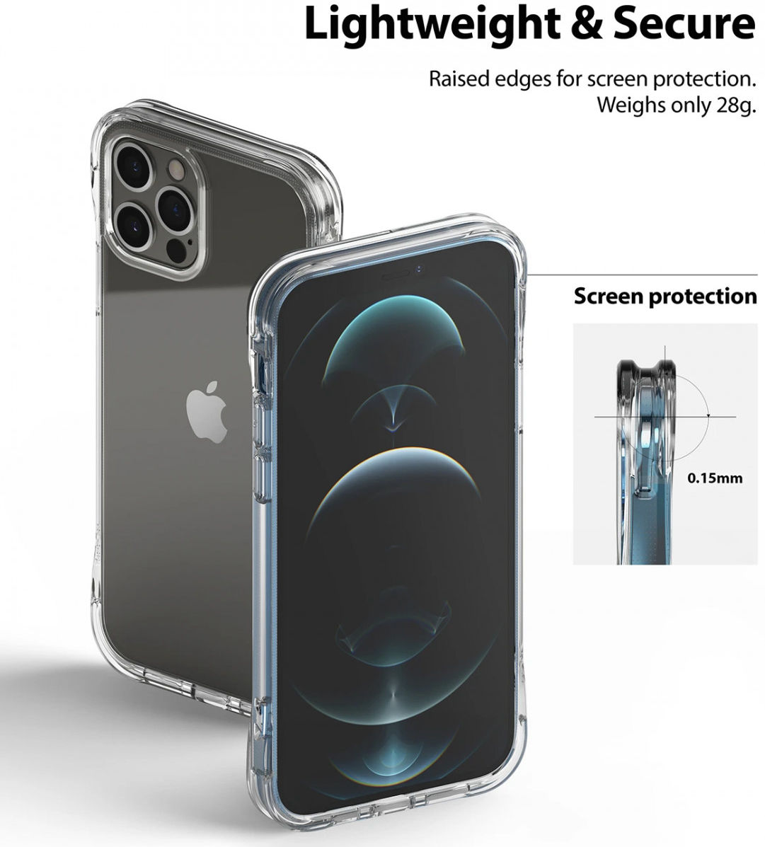 Ringke Fusion Plus Apple iPhone 12 / 12 Pro Hoesje Transparant afbeelding 5