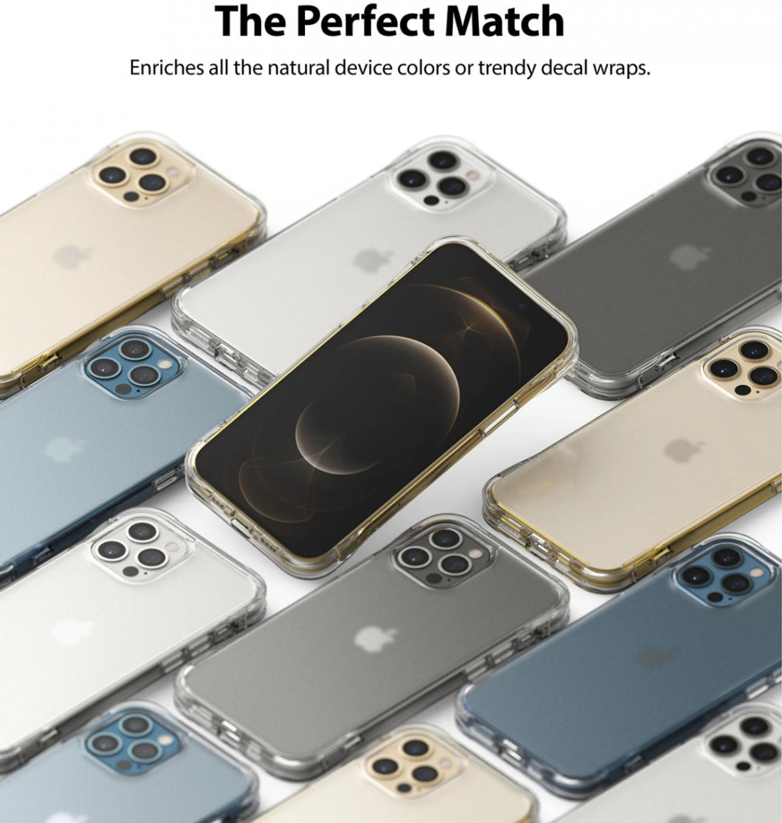 Ringke Fusion Plus Apple iPhone 12 / 12 Pro Hoesje Matte Transparant afbeelding 13