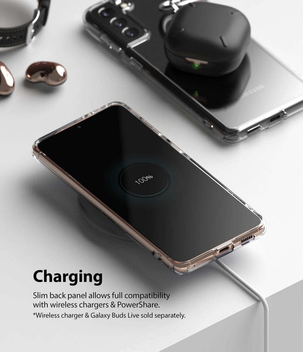 Ringke Fusion Samsung Galaxy S21 Hoesje Matte Transparant afbeelding 8