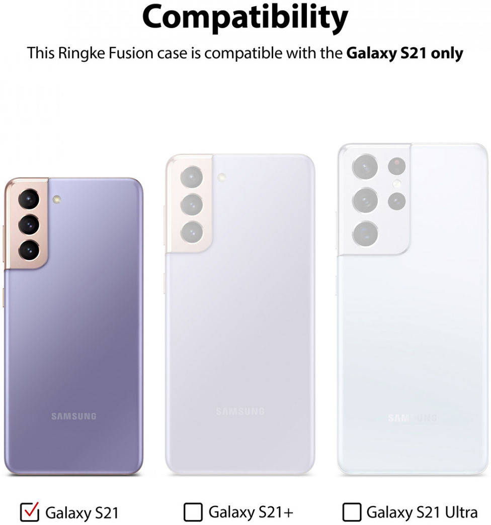 Ringke Fusion Samsung Galaxy S21 Hoesje Matte Transparant afbeelding 12