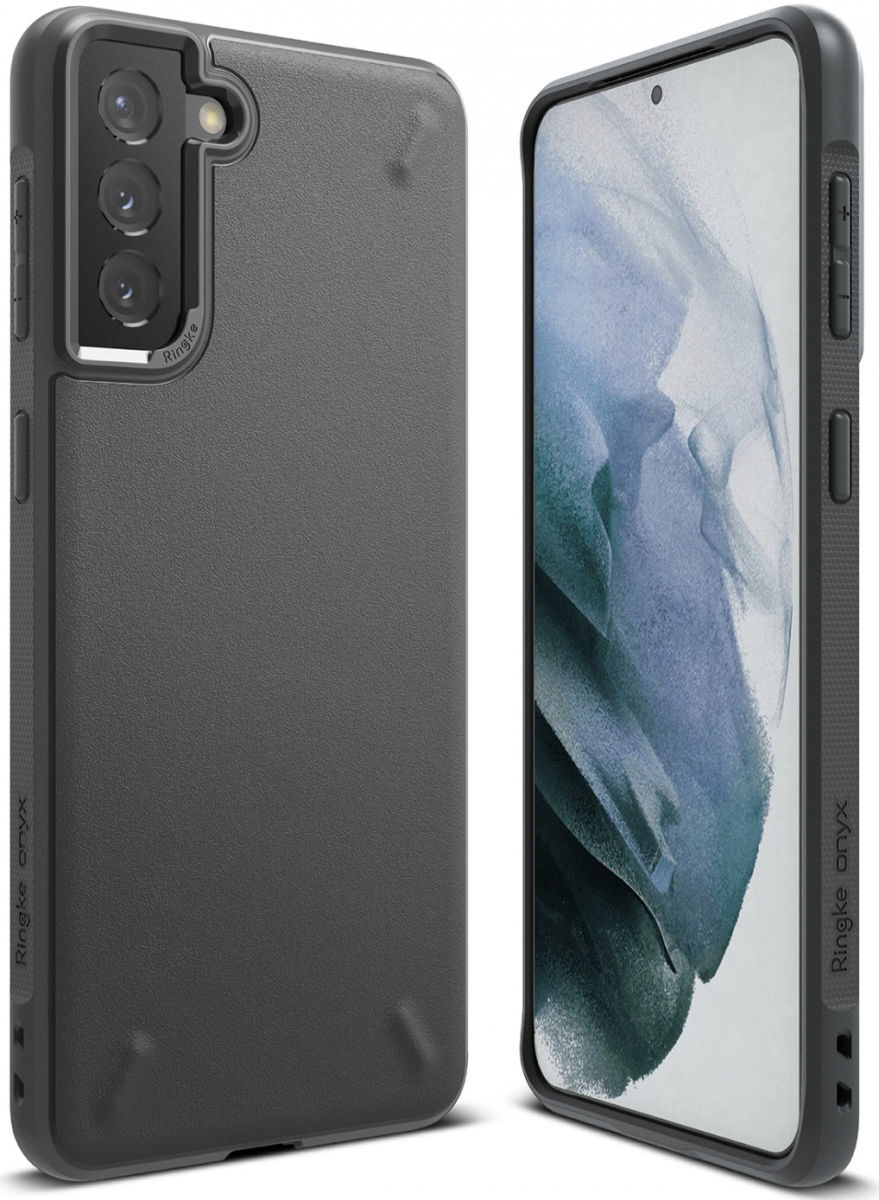 Ringke Onyx Samsung Galaxy S21 Hoesje Flexibel TPU Grijs afbeelding 1