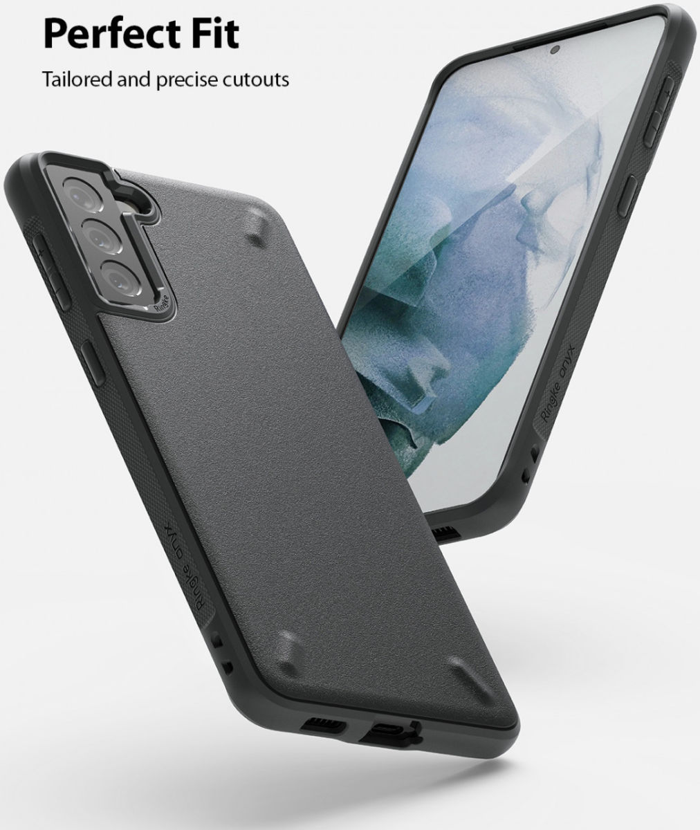 Ringke Onyx Samsung Galaxy S21 Hoesje Flexibel TPU Grijs afbeelding 3