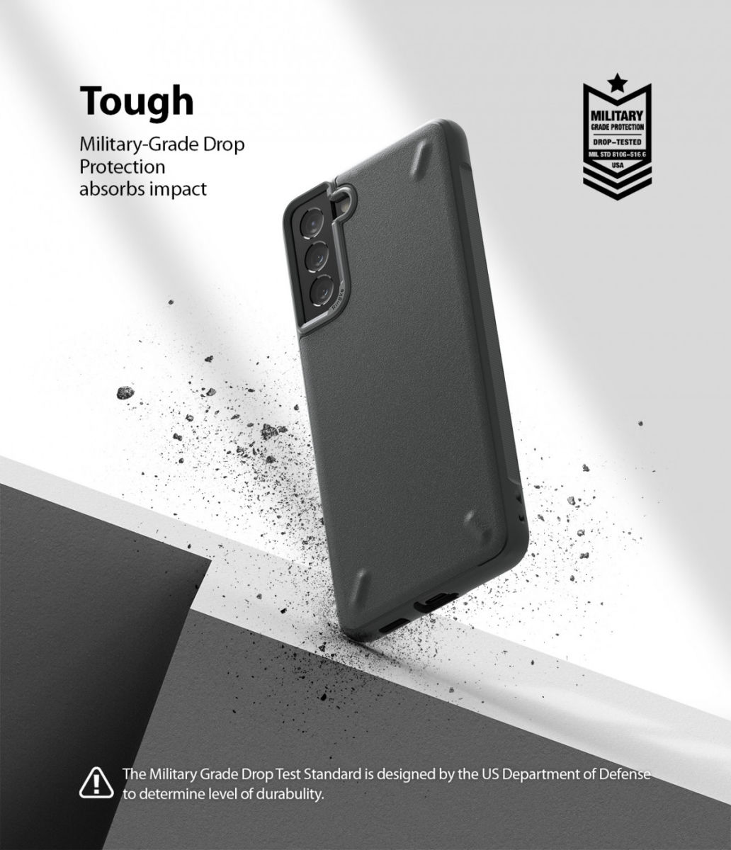 Ringke Onyx Samsung Galaxy S21 Hoesje Flexibel TPU Grijs afbeelding 6