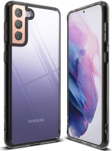 Ringke Fusion Samsung Galaxy S21 Plus Hoesje Smoke Black afbeelding 1