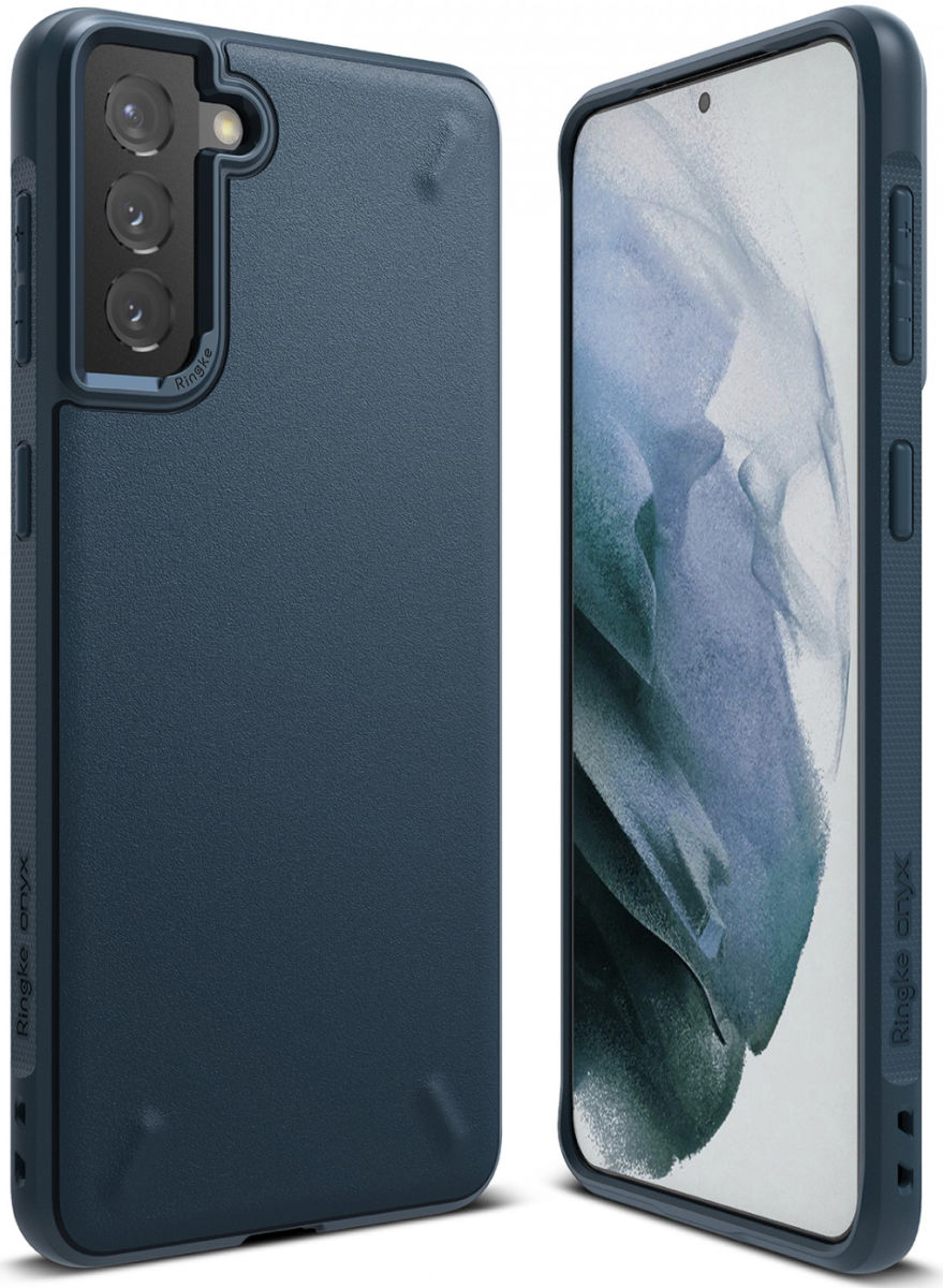 Ringke Onyx Samsung Galaxy S21 Plus Hoesje Flexibel TPU Blauw afbeelding 1
