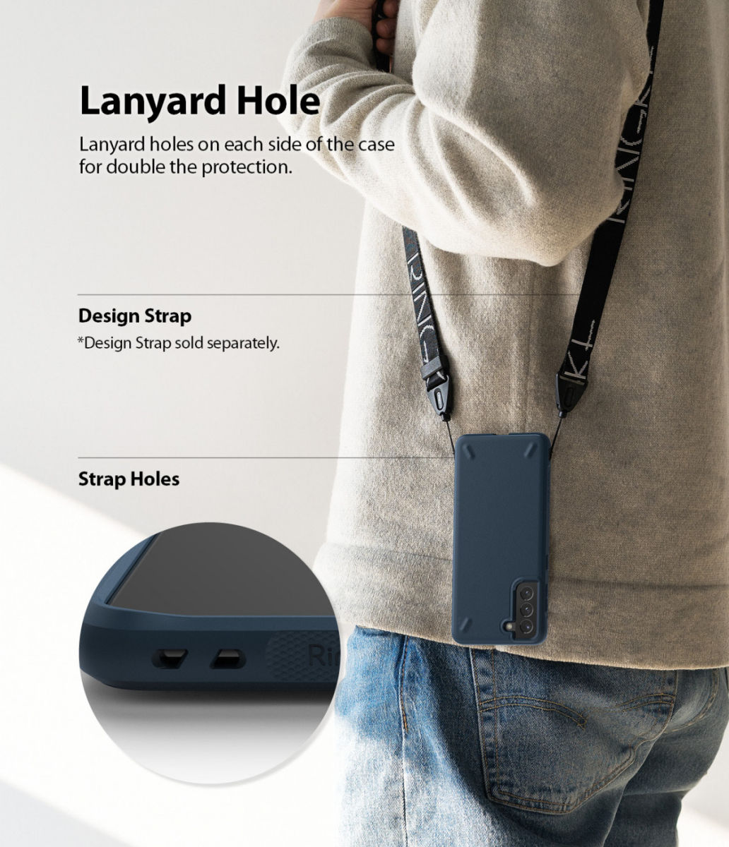 Ringke Onyx Samsung Galaxy S21 Plus Hoesje Flexibel TPU Blauw afbeelding 7