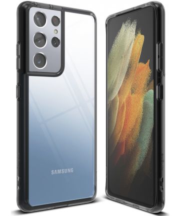 Ringke Fusion Samsung Galaxy S21 Ultra Hoesje Smoke Black Hoesjes