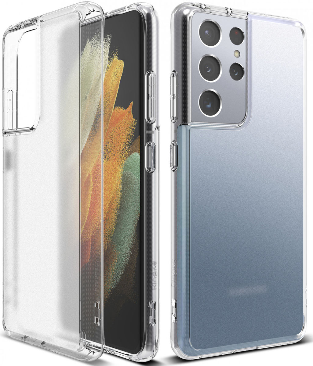 Ringke Fusion Samsung Galaxy S21 Ultra Hoesje Matte Transparant afbeelding 11