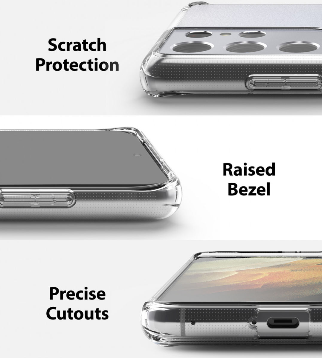 Ringke Fusion Samsung Galaxy S21 Ultra Hoesje Matte Transparant afbeelding 7
