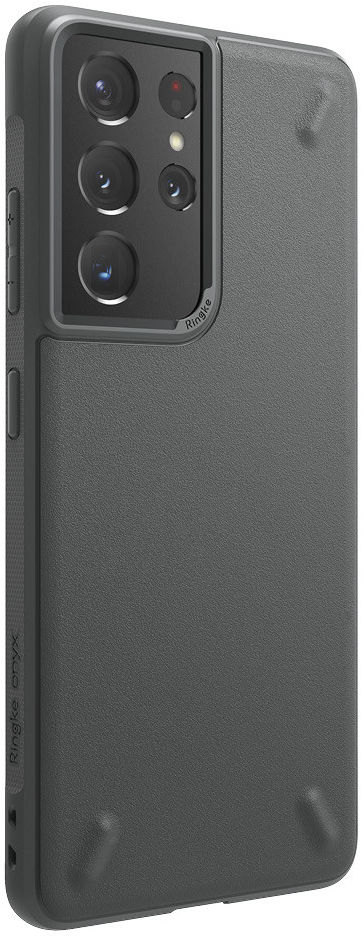Ringke Onyx Samsung Galaxy S21 Ultra Hoesje Flexibel TPU Grijs afbeelding 2
