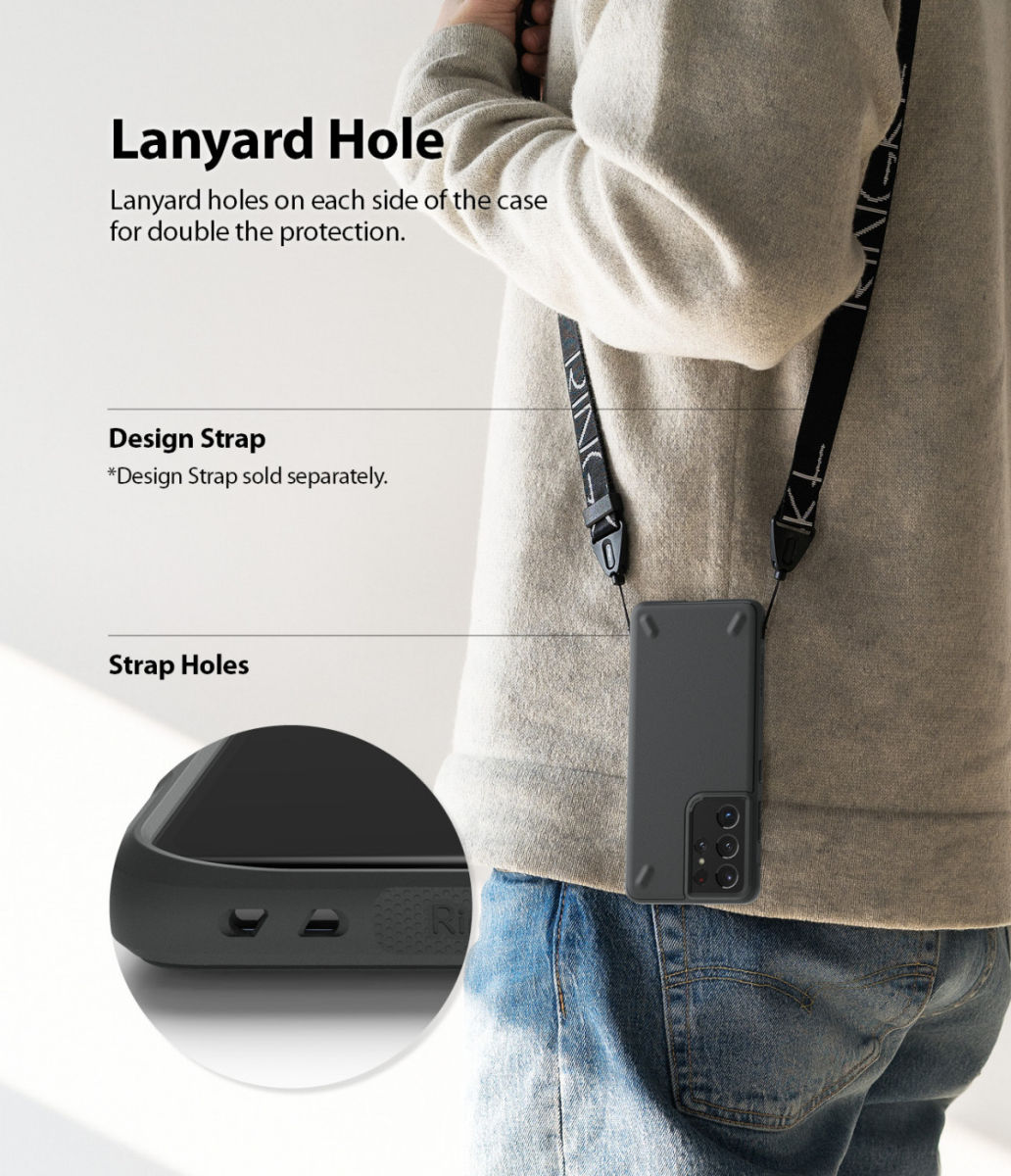 Ringke Onyx Samsung Galaxy S21 Ultra Hoesje Flexibel TPU Grijs afbeelding 7