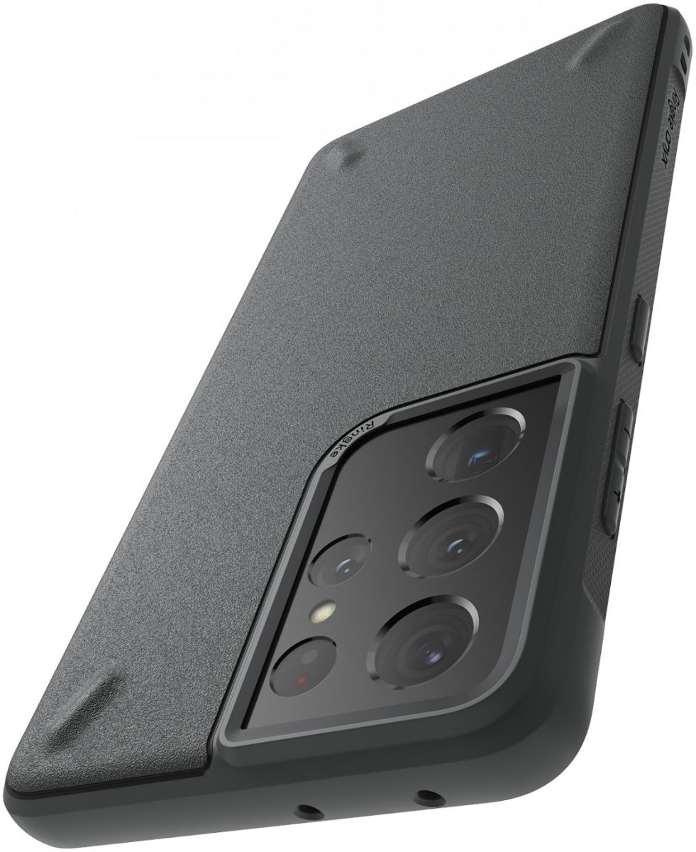 Ringke Onyx Samsung Galaxy S21 Ultra Hoesje Flexibel TPU Grijs afbeelding 9