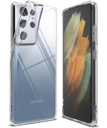 Ringke Air Samsung Galaxy S21 Ultra Hoesje Flexibel TPU Transparant
