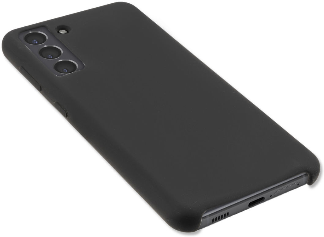 4smarts CUPERTINO Samsung Galaxy S21 Hoesje Siliconen Zwart afbeelding 2