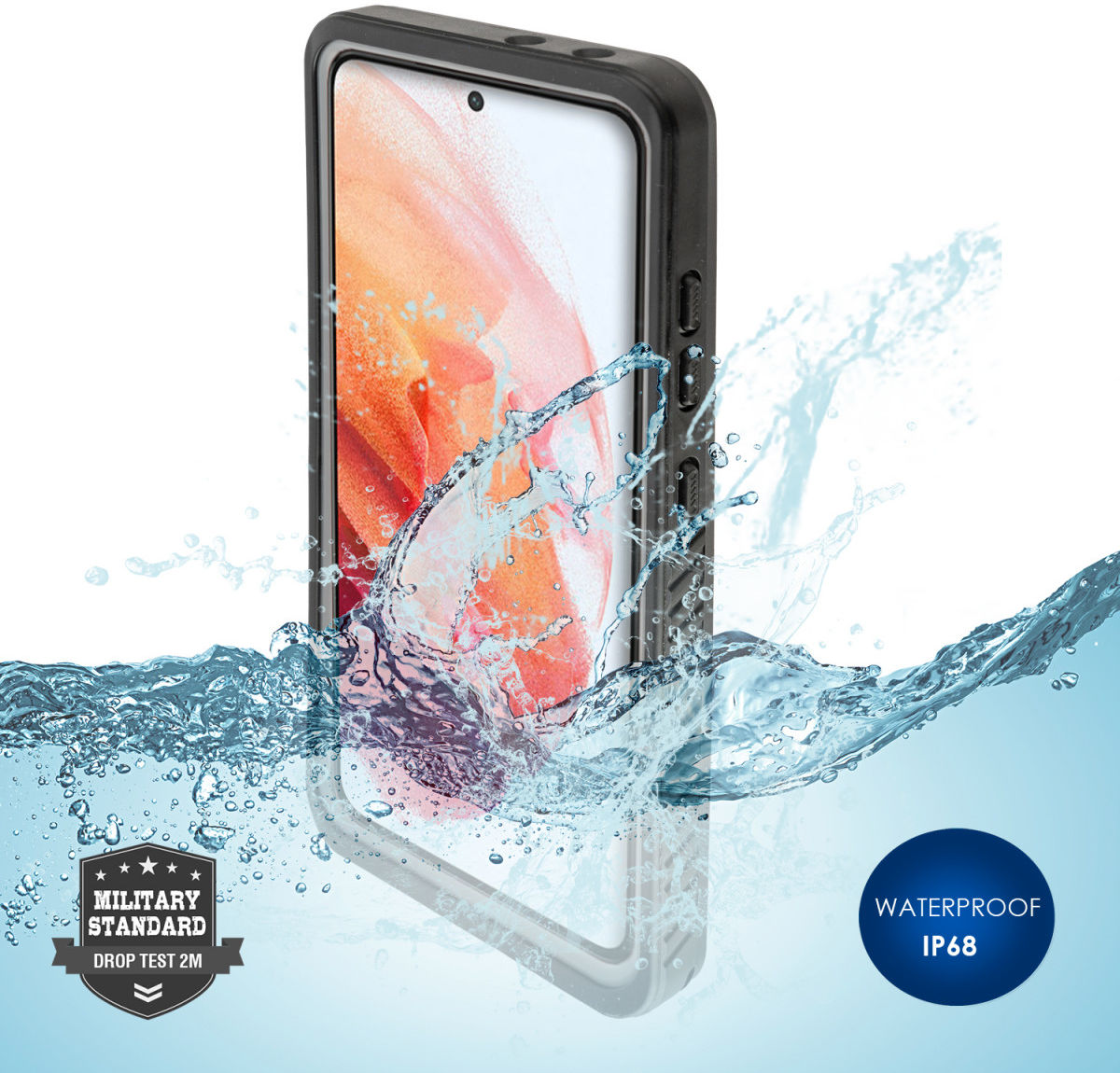 4smarts Rugged Active Pro STARK Samsung Galaxy S21 Ultra Hoesje Zwart afbeelding 1
