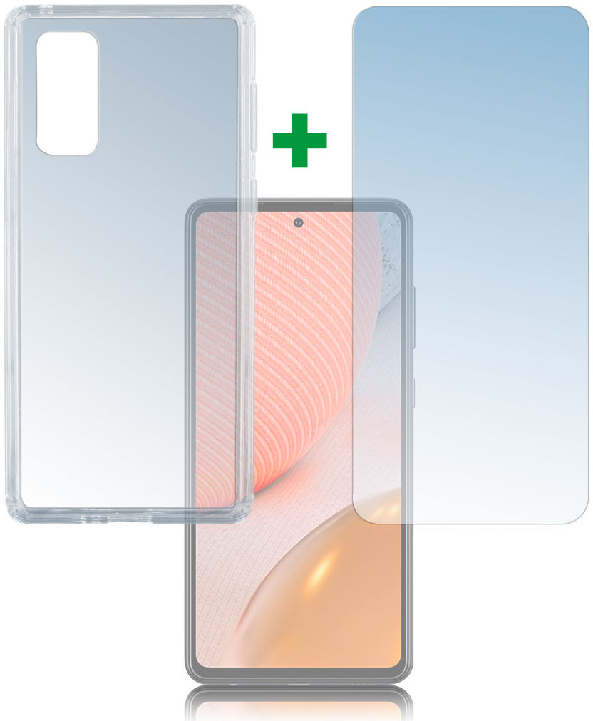 4smarts 360° Protection Set Samsung Galaxy A72 Transparant afbeelding 1