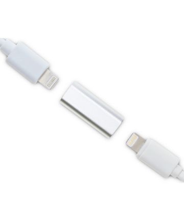 4smarts Lightning Naar Lightning Adapter voor Apple Pencil Zilver Kabels