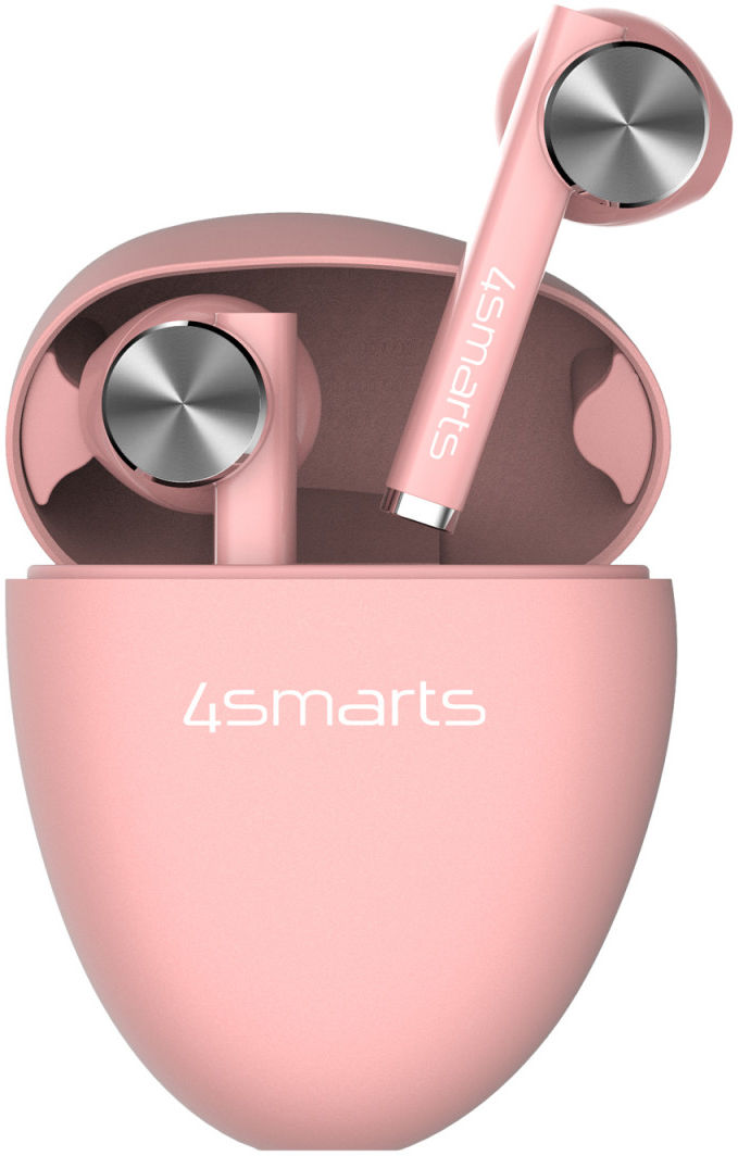 4smarts TWS Bluetooth In-Ear Draadloze Oordopjes Roze afbeelding 1