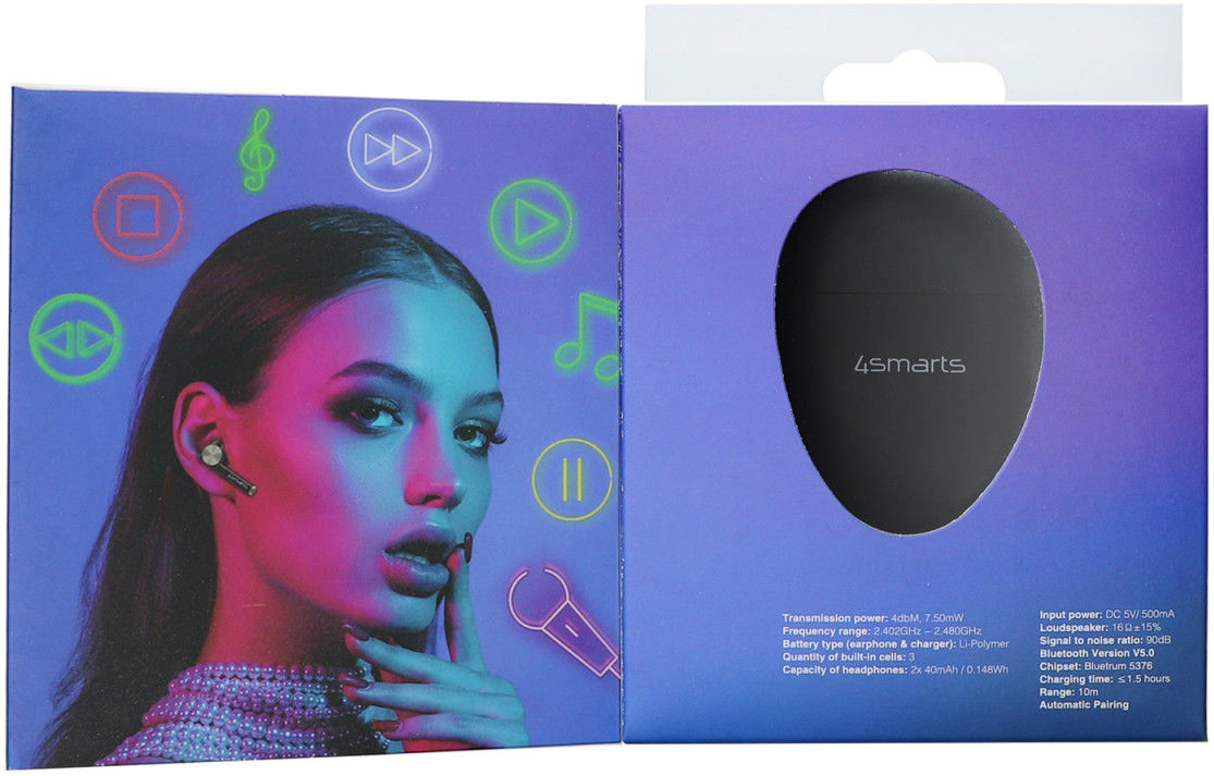 4smarts TWS Bluetooth In-Ear Draadloze Oordopjes Roze afbeelding 11
