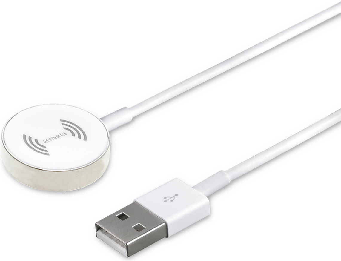 4smarts VoltBeam Apple Watch Draadloze Oplader 1 Meter Wit afbeelding 1