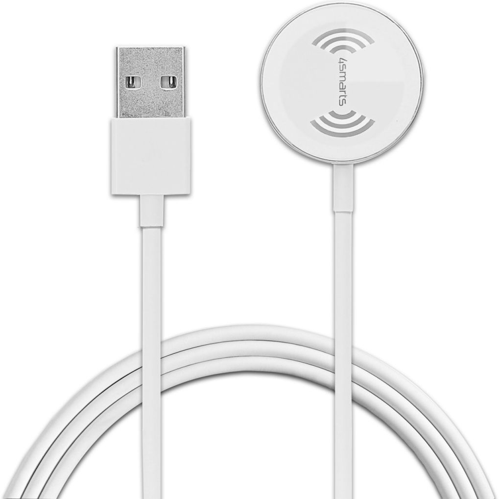 4smarts VoltBeam Apple Watch Draadloze Oplader 1 Meter Wit afbeelding 2