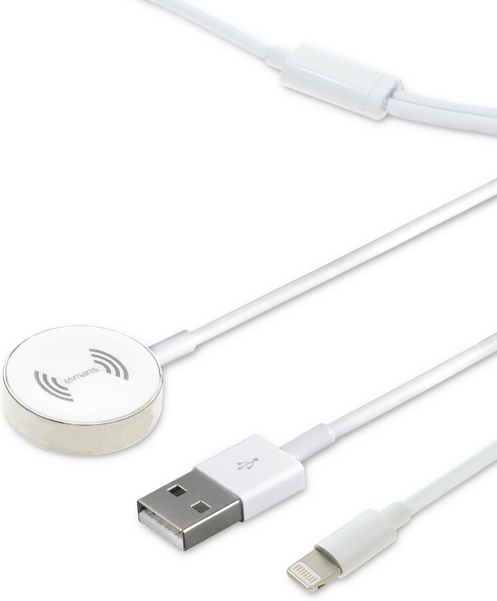 4smarts Voltbeam Oplader voor Apple Watch en Lightning Kabel 1.6 Meter afbeelding 2